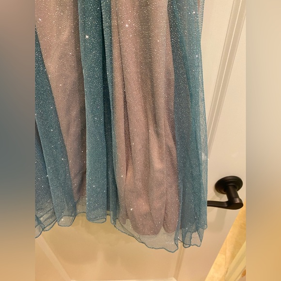 Dillards Blue Homecoming Mini Dress Size 16/17 NWT - Picture 9 of 10